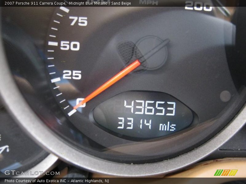 Midnight Blue Metallic / Sand Beige 2007 Porsche 911 Carrera Coupe