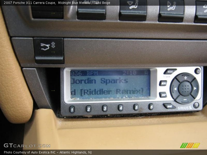 Midnight Blue Metallic / Sand Beige 2007 Porsche 911 Carrera Coupe