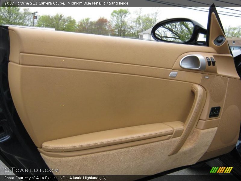 Midnight Blue Metallic / Sand Beige 2007 Porsche 911 Carrera Coupe