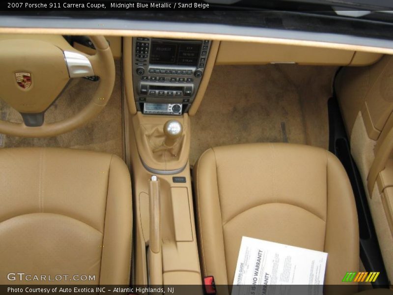 Midnight Blue Metallic / Sand Beige 2007 Porsche 911 Carrera Coupe