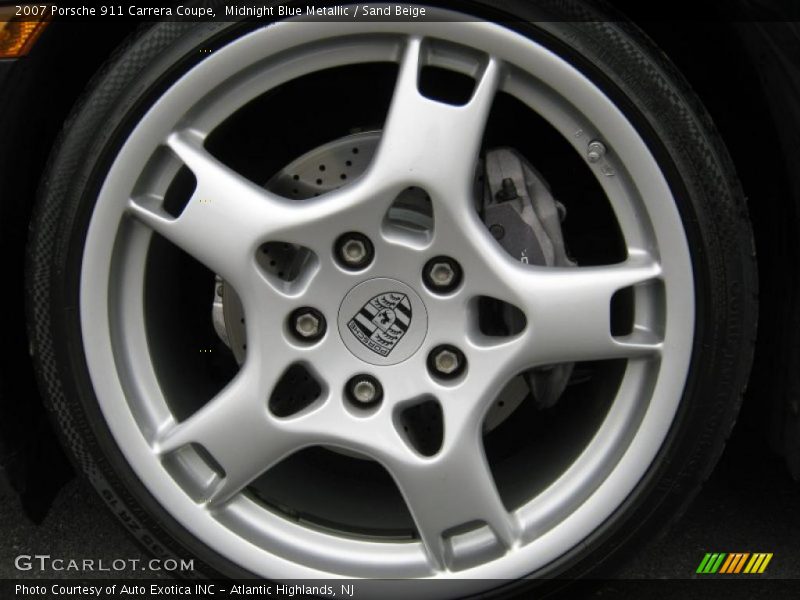 Midnight Blue Metallic / Sand Beige 2007 Porsche 911 Carrera Coupe