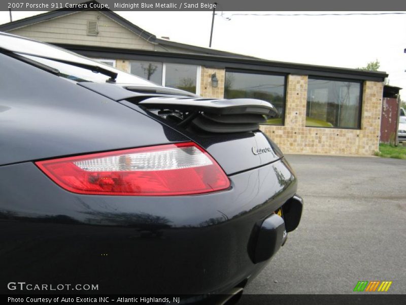 Midnight Blue Metallic / Sand Beige 2007 Porsche 911 Carrera Coupe