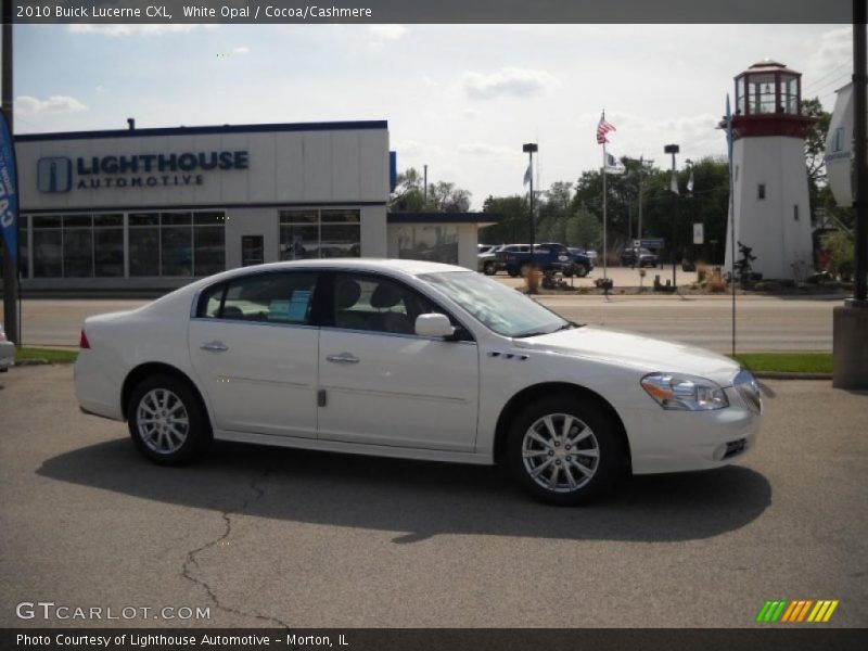 White Opal / Cocoa/Cashmere 2010 Buick Lucerne CXL