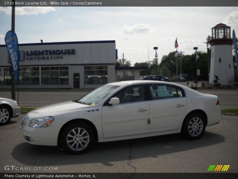 White Opal / Cocoa/Cashmere 2010 Buick Lucerne CXL