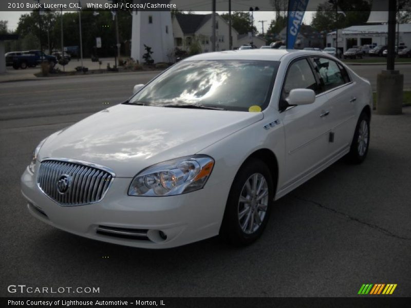 White Opal / Cocoa/Cashmere 2010 Buick Lucerne CXL