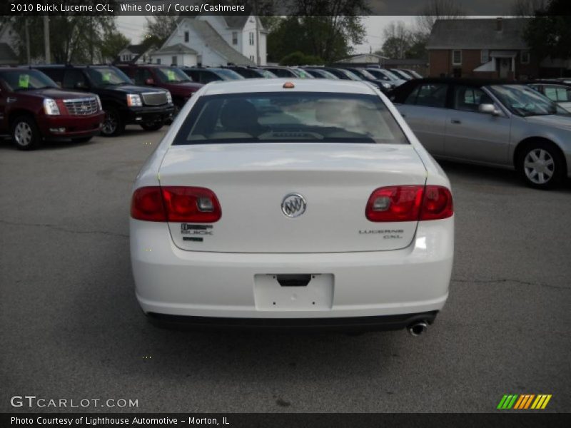 White Opal / Cocoa/Cashmere 2010 Buick Lucerne CXL