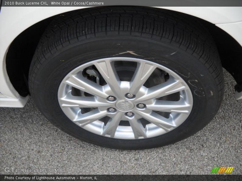 White Opal / Cocoa/Cashmere 2010 Buick Lucerne CXL