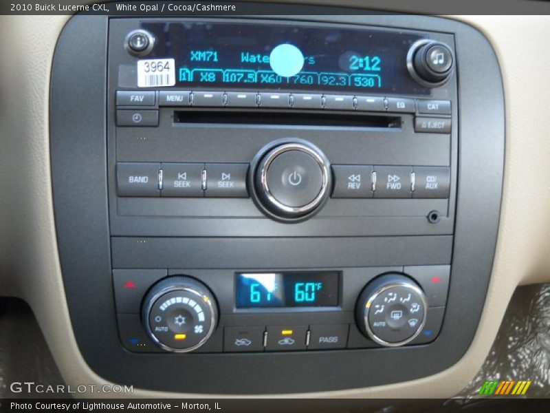 White Opal / Cocoa/Cashmere 2010 Buick Lucerne CXL