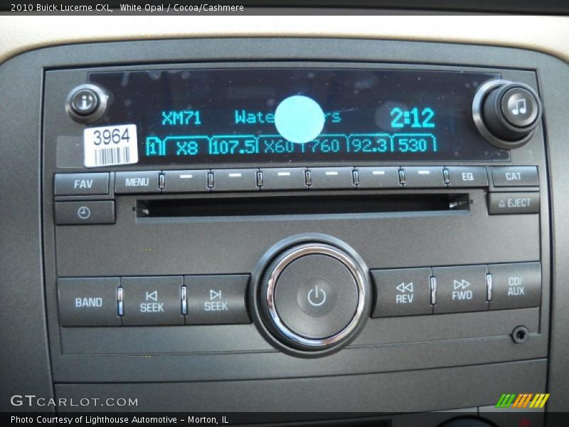 White Opal / Cocoa/Cashmere 2010 Buick Lucerne CXL