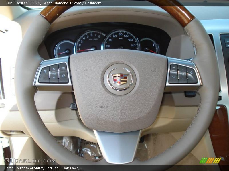 White Diamond Tricoat / Cashmere 2009 Cadillac STS V6