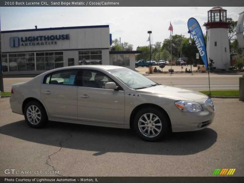 Sand Beige Metallic / Cocoa/Cashmere 2010 Buick Lucerne CXL