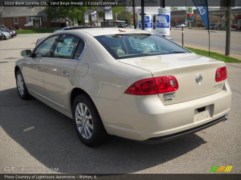 Sand Beige Metallic / Cocoa/Cashmere 2010 Buick Lucerne CXL