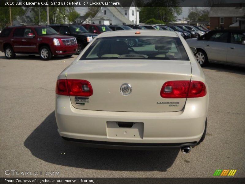 Sand Beige Metallic / Cocoa/Cashmere 2010 Buick Lucerne CXL