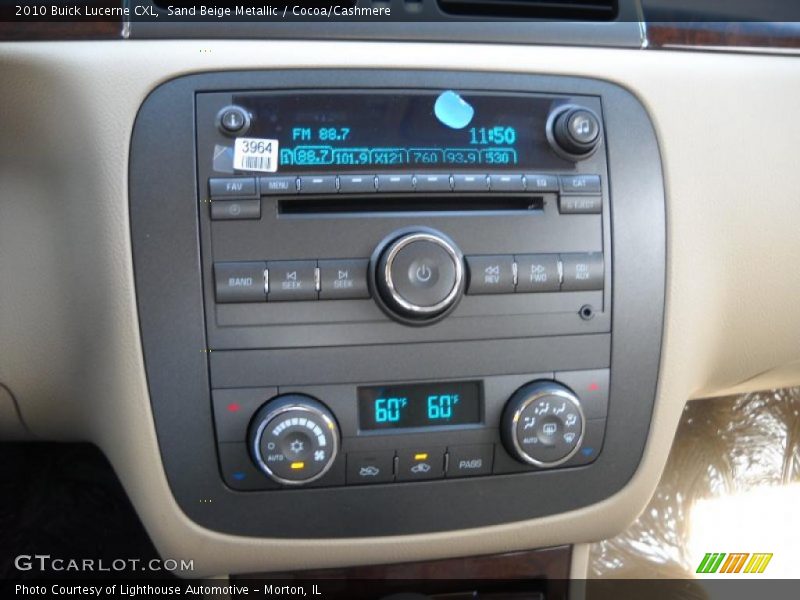 Sand Beige Metallic / Cocoa/Cashmere 2010 Buick Lucerne CXL