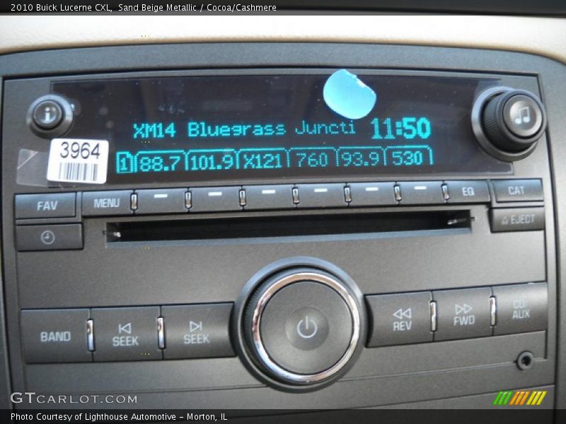 Sand Beige Metallic / Cocoa/Cashmere 2010 Buick Lucerne CXL