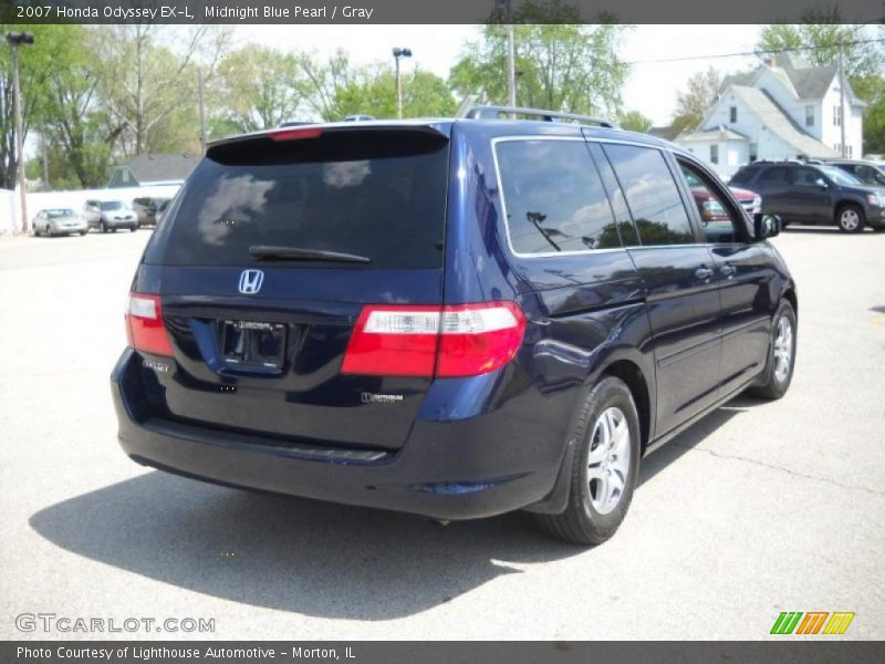 Midnight Blue Pearl / Gray 2007 Honda Odyssey EX-L
