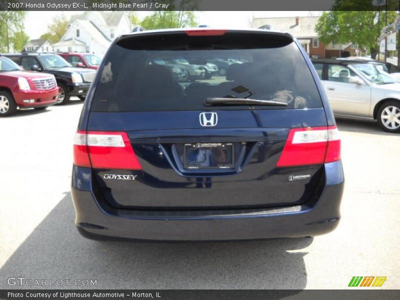 Midnight Blue Pearl / Gray 2007 Honda Odyssey EX-L