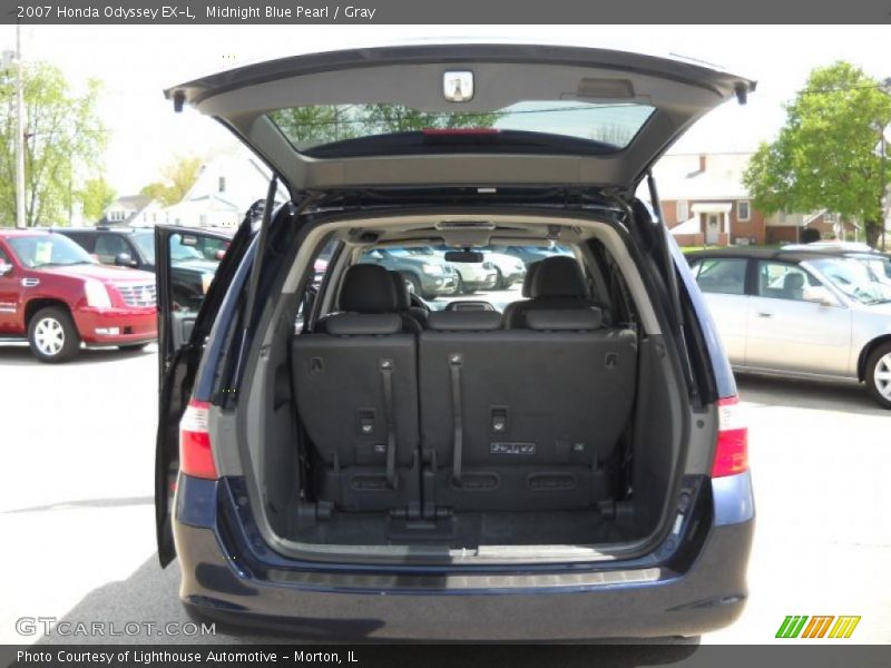 Midnight Blue Pearl / Gray 2007 Honda Odyssey EX-L