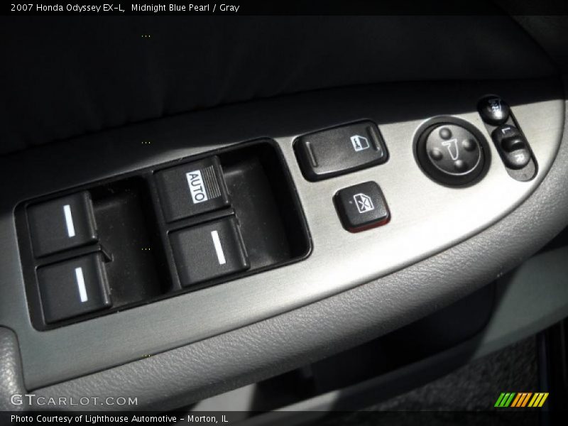 Midnight Blue Pearl / Gray 2007 Honda Odyssey EX-L
