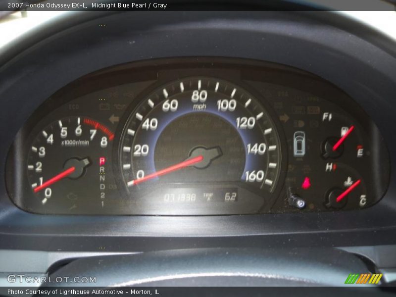 Midnight Blue Pearl / Gray 2007 Honda Odyssey EX-L
