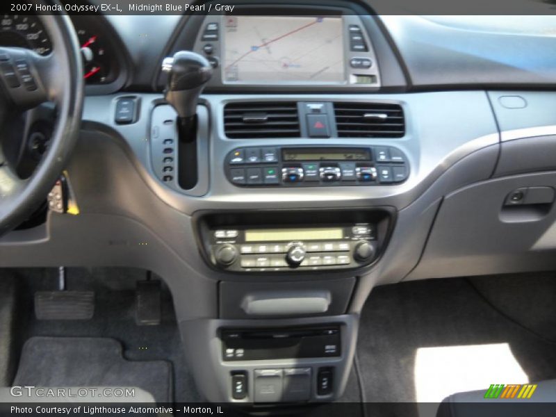 Midnight Blue Pearl / Gray 2007 Honda Odyssey EX-L