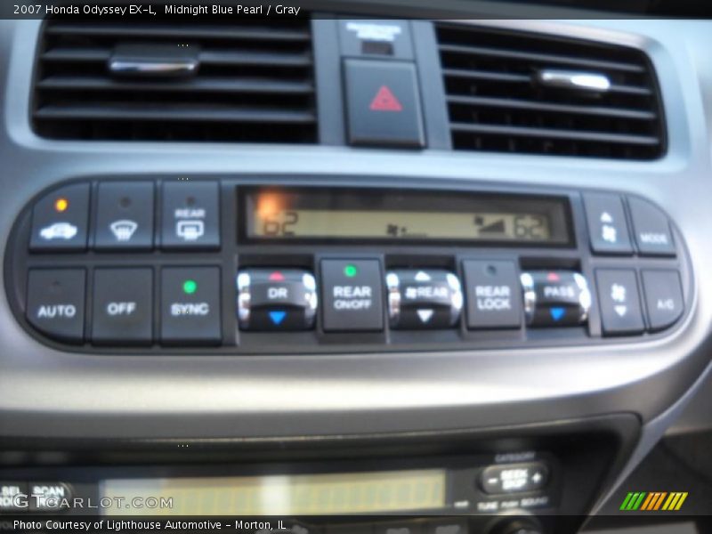 Midnight Blue Pearl / Gray 2007 Honda Odyssey EX-L