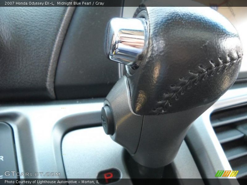 Midnight Blue Pearl / Gray 2007 Honda Odyssey EX-L
