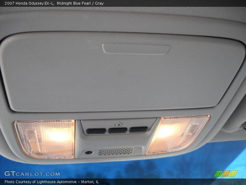 Midnight Blue Pearl / Gray 2007 Honda Odyssey EX-L