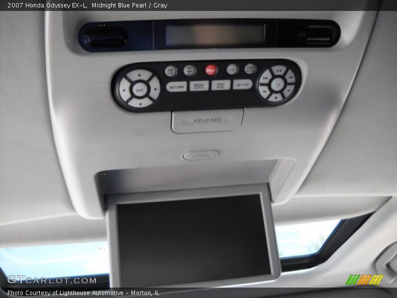 Midnight Blue Pearl / Gray 2007 Honda Odyssey EX-L