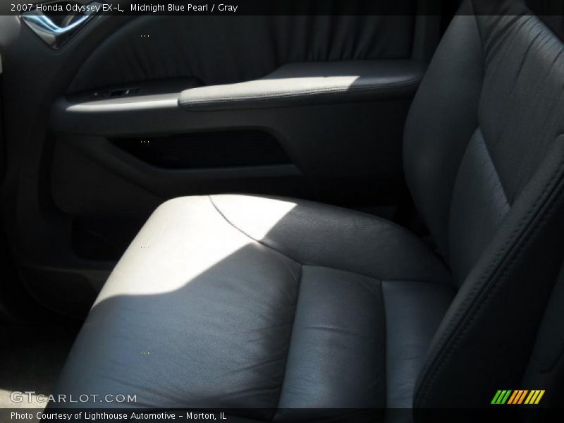 Midnight Blue Pearl / Gray 2007 Honda Odyssey EX-L
