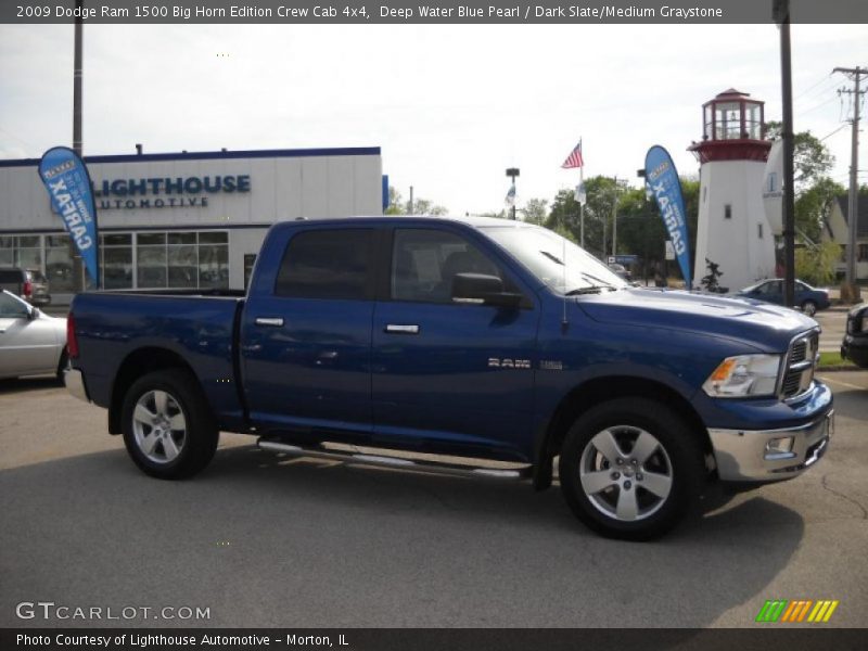 Deep Water Blue Pearl / Dark Slate/Medium Graystone 2009 Dodge Ram 1500 Big Horn Edition Crew Cab 4x4