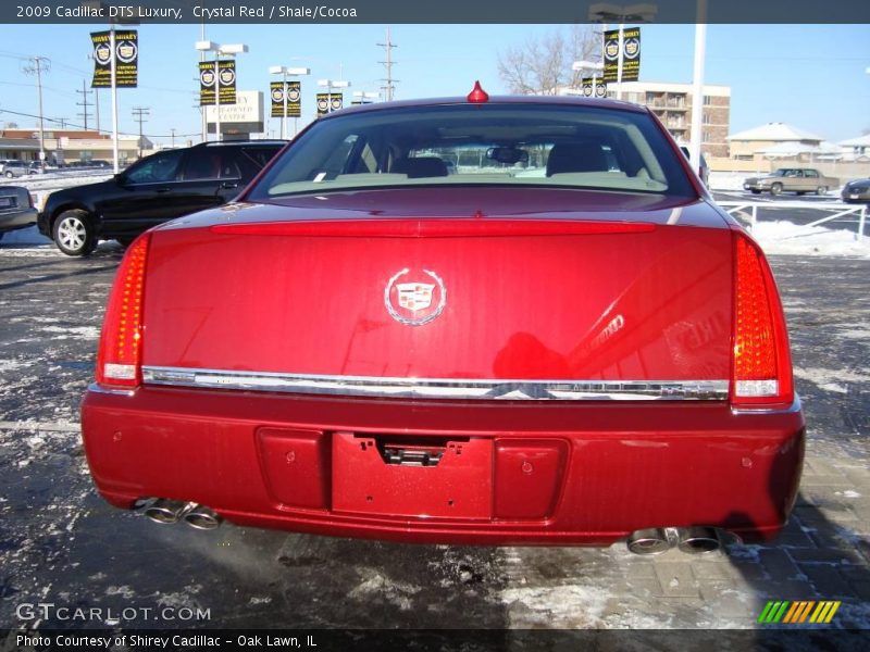 Crystal Red / Shale/Cocoa 2009 Cadillac DTS Luxury