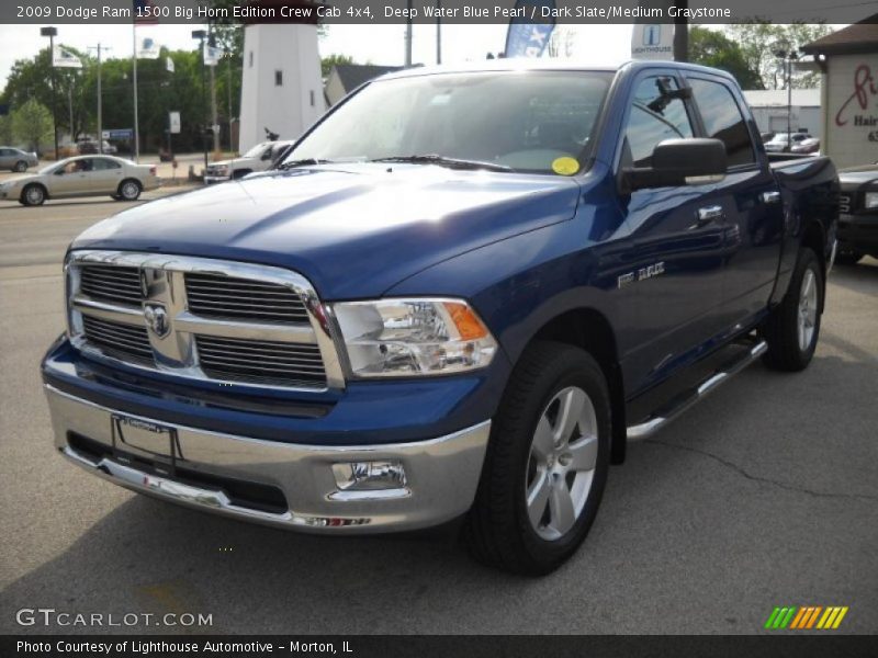 Deep Water Blue Pearl / Dark Slate/Medium Graystone 2009 Dodge Ram 1500 Big Horn Edition Crew Cab 4x4