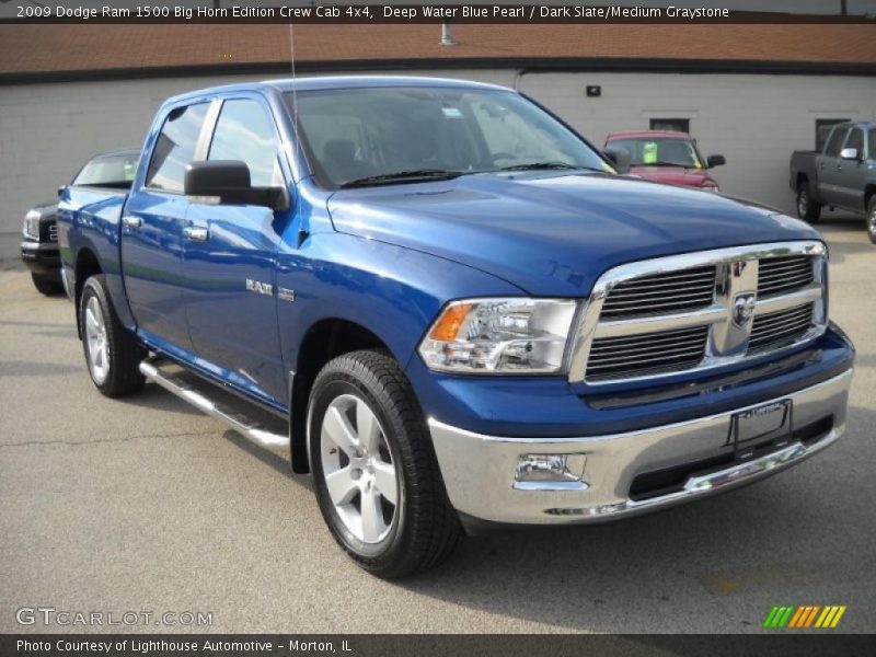 Deep Water Blue Pearl / Dark Slate/Medium Graystone 2009 Dodge Ram 1500 Big Horn Edition Crew Cab 4x4