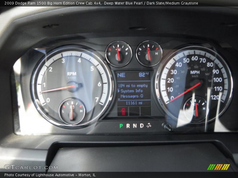Deep Water Blue Pearl / Dark Slate/Medium Graystone 2009 Dodge Ram 1500 Big Horn Edition Crew Cab 4x4