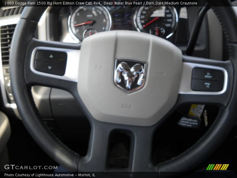 Deep Water Blue Pearl / Dark Slate/Medium Graystone 2009 Dodge Ram 1500 Big Horn Edition Crew Cab 4x4