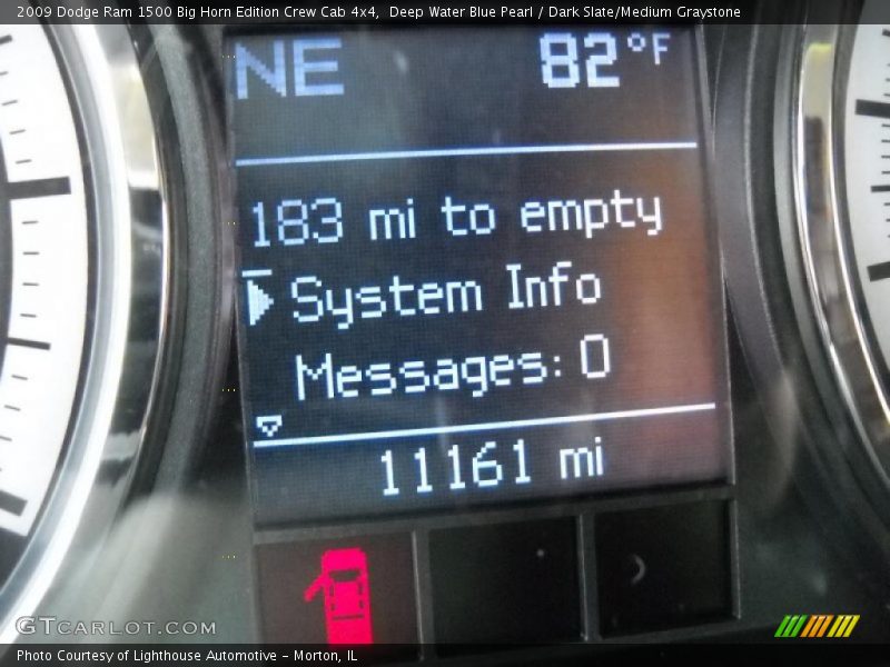 Deep Water Blue Pearl / Dark Slate/Medium Graystone 2009 Dodge Ram 1500 Big Horn Edition Crew Cab 4x4