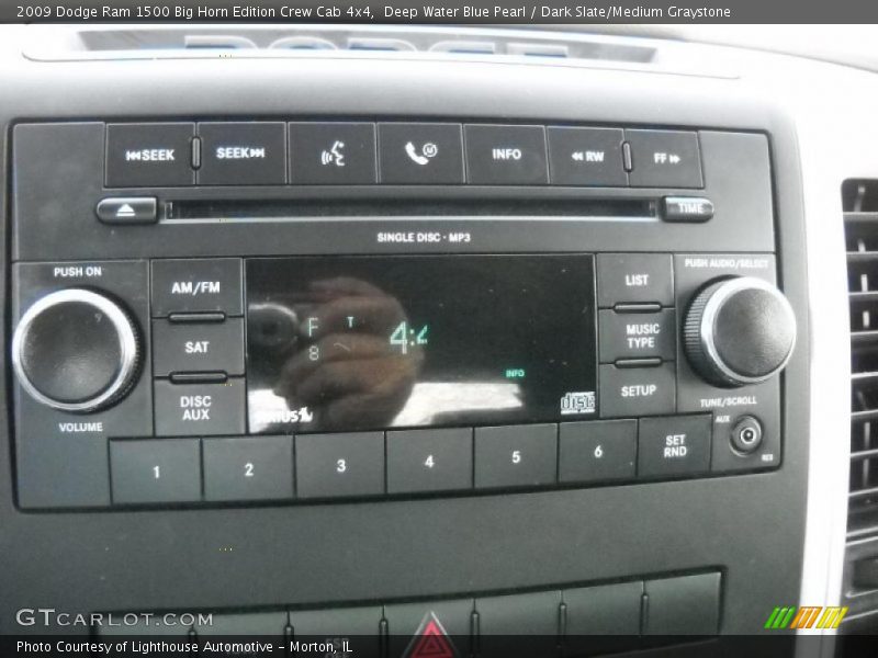 Deep Water Blue Pearl / Dark Slate/Medium Graystone 2009 Dodge Ram 1500 Big Horn Edition Crew Cab 4x4