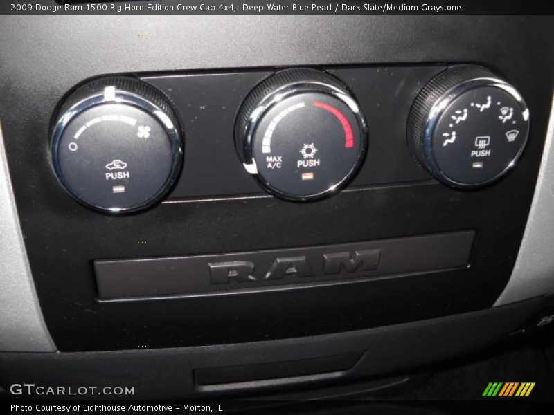 Deep Water Blue Pearl / Dark Slate/Medium Graystone 2009 Dodge Ram 1500 Big Horn Edition Crew Cab 4x4