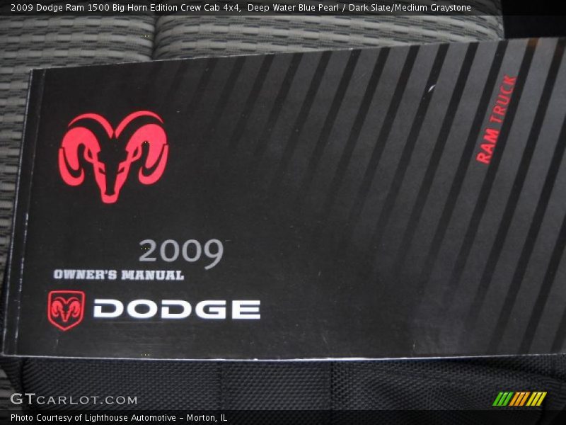 Deep Water Blue Pearl / Dark Slate/Medium Graystone 2009 Dodge Ram 1500 Big Horn Edition Crew Cab 4x4