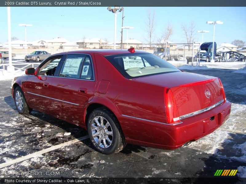 Crystal Red / Shale/Cocoa 2009 Cadillac DTS Luxury