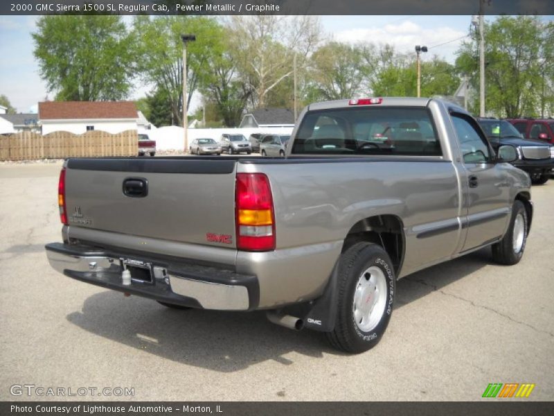 Pewter Metallic / Graphite 2000 GMC Sierra 1500 SL Regular Cab