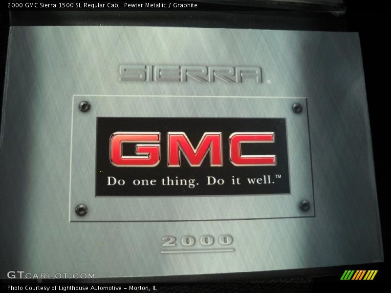Pewter Metallic / Graphite 2000 GMC Sierra 1500 SL Regular Cab