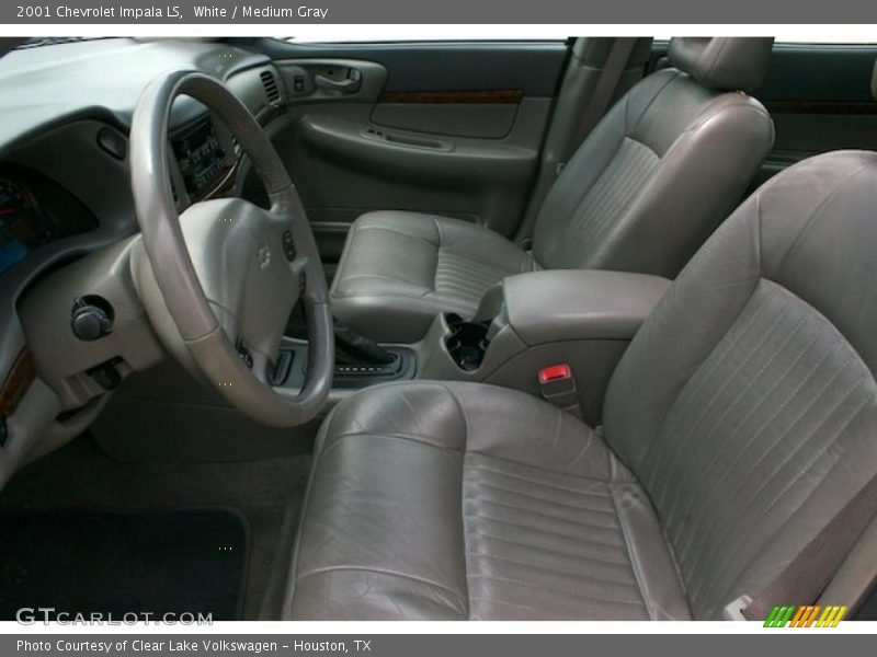 White / Medium Gray 2001 Chevrolet Impala LS