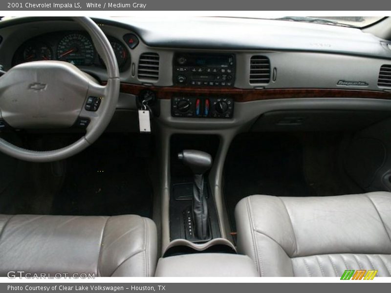 White / Medium Gray 2001 Chevrolet Impala LS