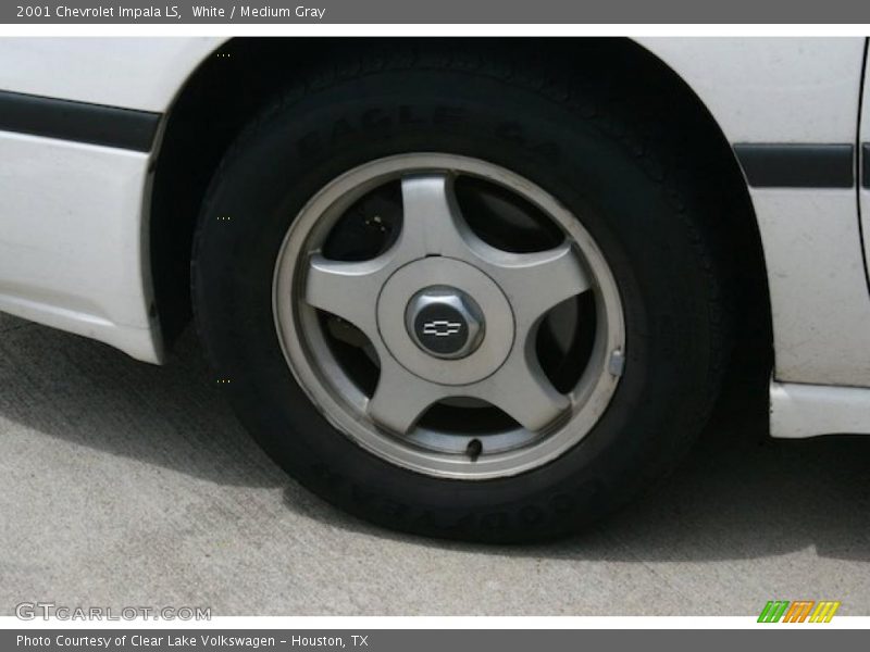 White / Medium Gray 2001 Chevrolet Impala LS