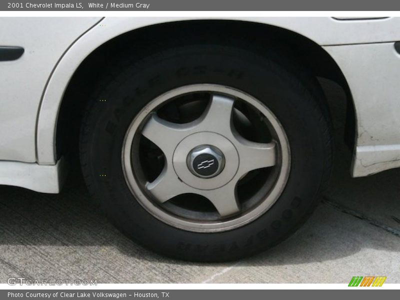 White / Medium Gray 2001 Chevrolet Impala LS