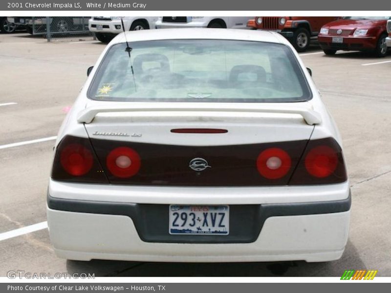 White / Medium Gray 2001 Chevrolet Impala LS