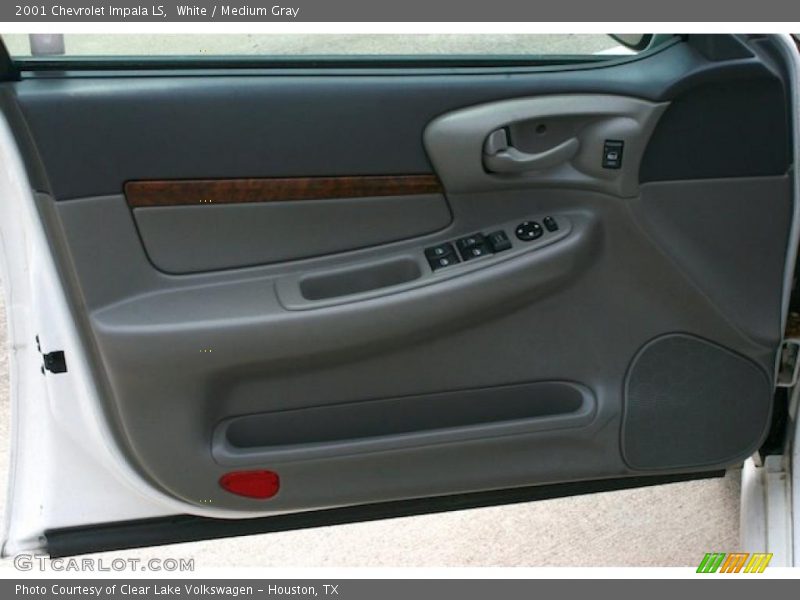 White / Medium Gray 2001 Chevrolet Impala LS