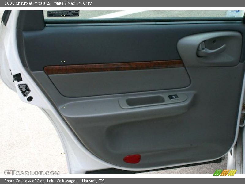White / Medium Gray 2001 Chevrolet Impala LS